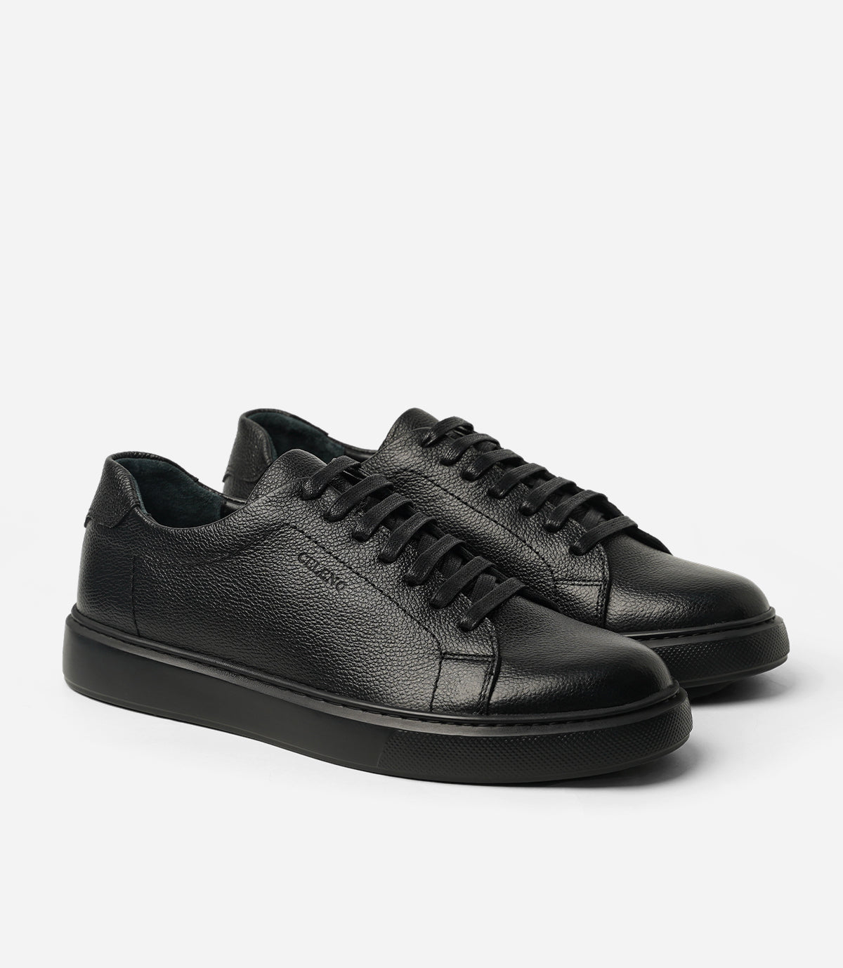 BASKET BLAZE En Cuir, Noir– CL6080 - CELENO - Congo