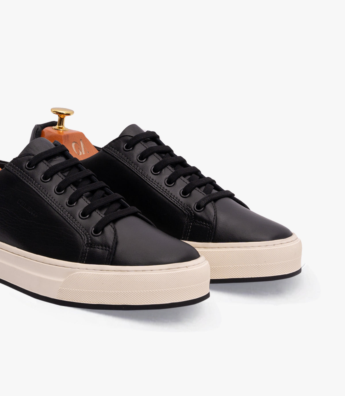 BASKET ROGUE En Cuir, Noir– CL6073 - CELENO - Congo