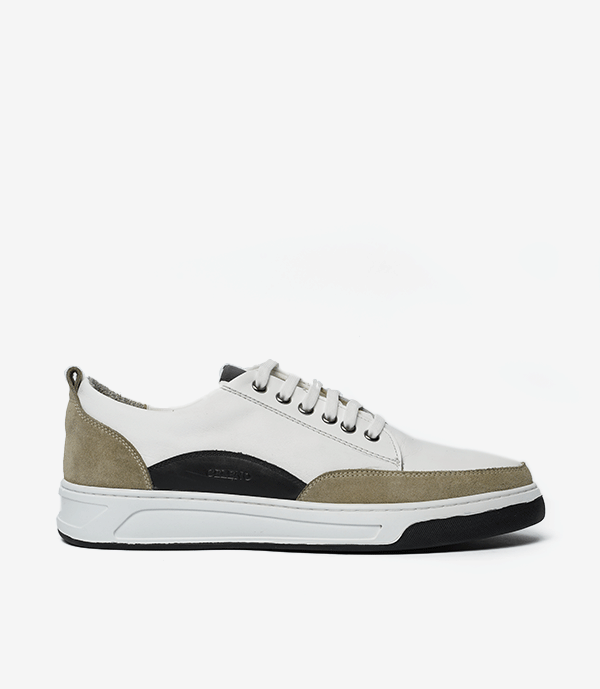 BASKET LORGAN En Cuir, Blanche -CL6021 - CELENO - Congo