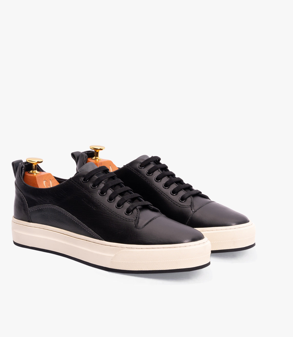 BASKET BOLT en Cuir, Noir -CL6069 - CELENO - Congo