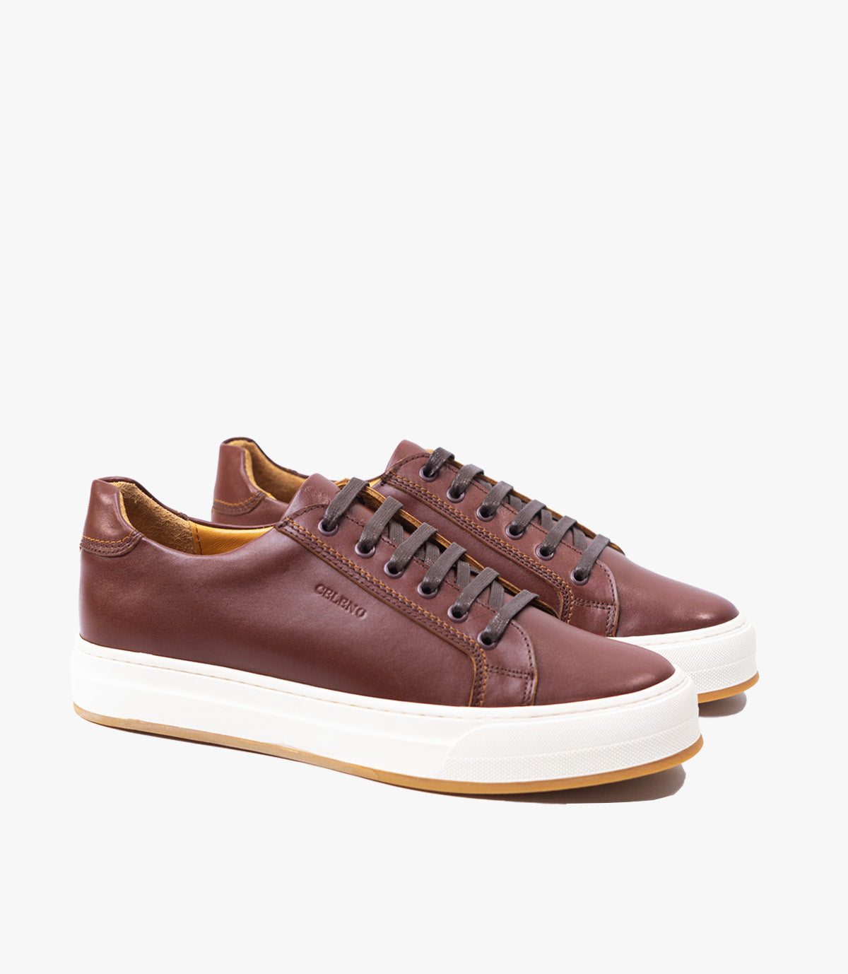 BASKET ROGUE En Cuir, Marron Cognac – CL6073 - CELENO - Congo
