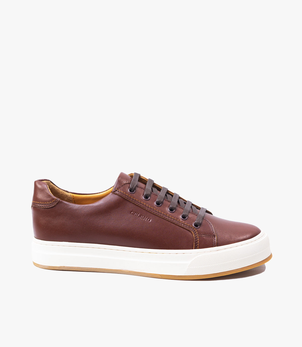 BASKET ROGUE En Cuir, Marron Cognac – CL6073 - CELENO - Congo