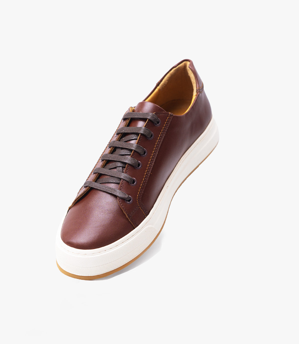 BASKET ROGUE En Cuir, Marron Cognac – CL6073 - CELENO - Congo
