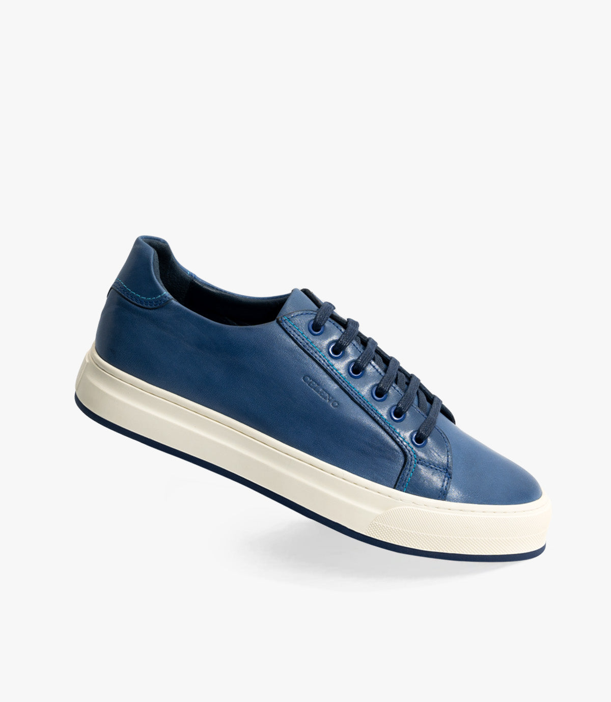 BASKET ROGUE En Cuir, Bleu – CL6073 - CELENO - Congo