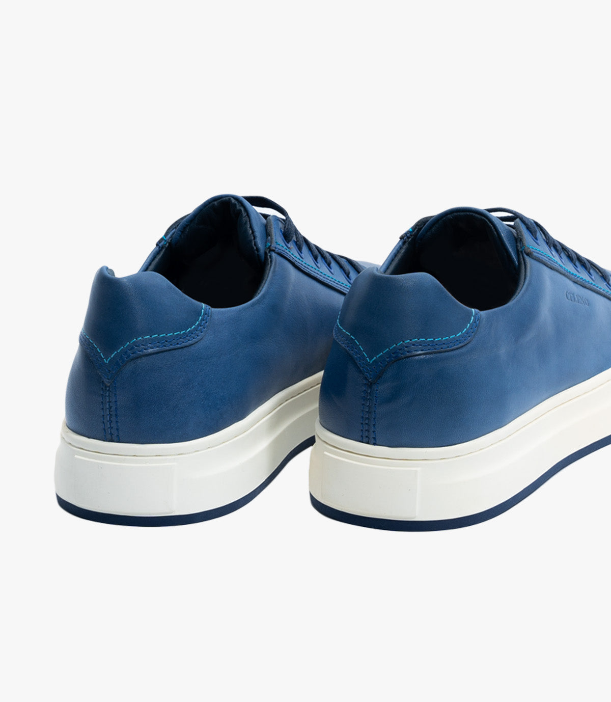 BASKET ROGUE En Cuir, Bleu – CL6073 - CELENO - Congo