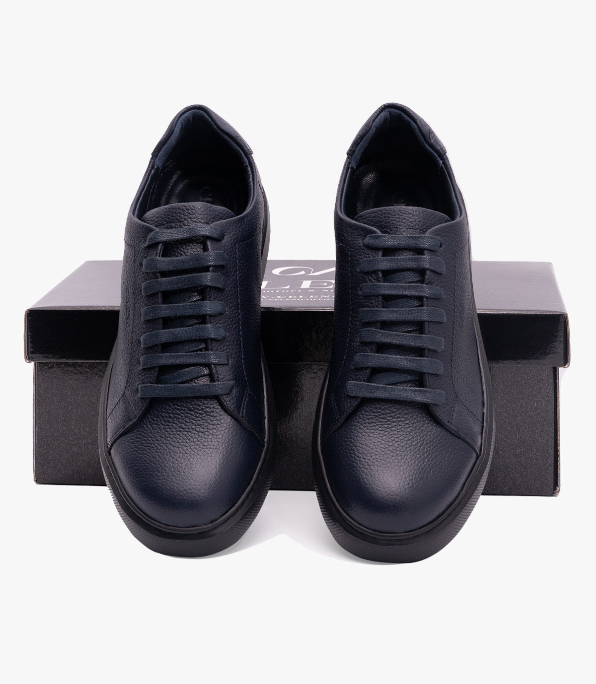 BASKET BLAZE En Cuir, Bleu Nuit – CL6080 - CELENO - Congo